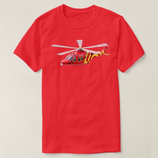 航空救急車 Tシャツ (デザイン正面)