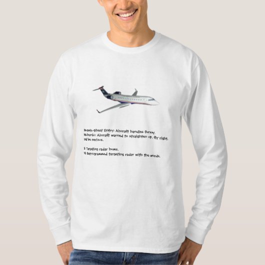 航空整備士のユーモア Tシャツ (正面)