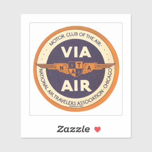 航空旅行者協会 シール (シート)