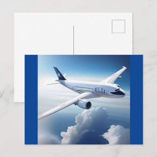 航空旅行 ポストカード (正面/裏面)