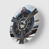 航空柱時計 ラウンド壁時計 (傾斜)