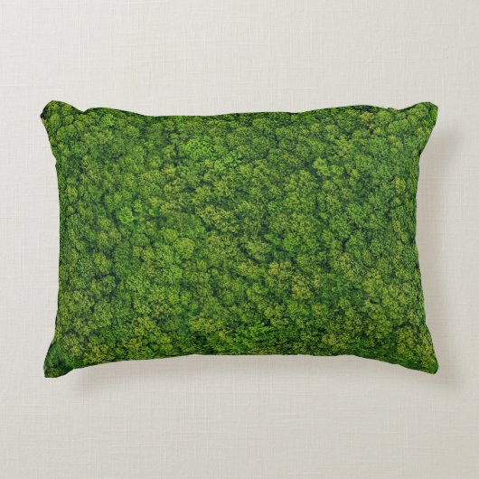 航空森林ビュー、平面図、コピー宇宙。 アクセントクッション (正面)