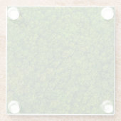 航空森林ビュー、平面図、コピー宇宙。 ガラスコースター (裏面)