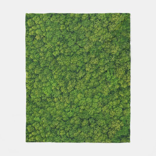航空森林ビュー、平面図、コピー宇宙。 フリースブランケット (正面)