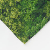 航空森林ビュー、平面図、コピー宇宙。 フリースブランケット (角)