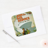 航空業務に参加す与える。 スクエアシール (封筒)