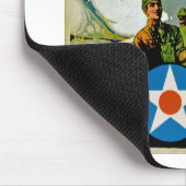 航空業務に参加す与える。 マウスパッド (コーナー)