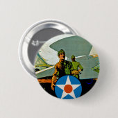 航空業務に参加す与える。 缶バッジ (正面&裏面)