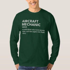 航空機おもしろい整備士ジョブ定義シャツ Tシャツ