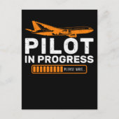 航空機おもしろい機おもしろいパイロット装荷 ポストカード (正面)