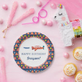 航空機おもしろい誕生日紙プレート ペーパープレート (パーティー)