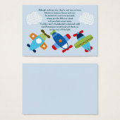 航空機が搭乗するメッセージカード/カード (正面&裏面)