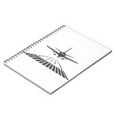 航空機による滑走路の離陸イラストレーション ノートブック (左側)