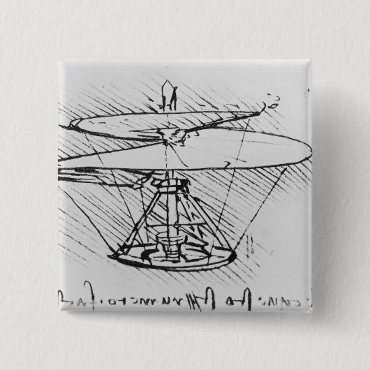 航空機のためのデザインの詳細、c.1488 缶バッジ (正面)