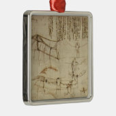 航空機のためのレオナルドda Vinci-のデザイン メタルオーナメント (右)