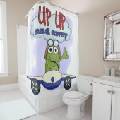 航空機のフロギーパイロットアップおよび遠くにアップ シャワーカーテン (インサイチュ)