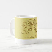 航空機のマグ コーヒーマグカップ (正面左)