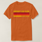 航空機のログ係 Tシャツ (デザイン正面)