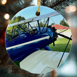 航空機の写真のクリスマス オーナメント
