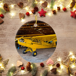航空機の写真入りクリスマス オーダーメイド セラミック セラミックオーナメント