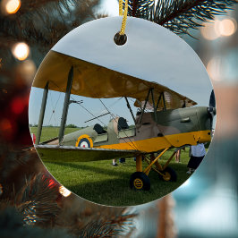 航空機の写真入りクリスマス オーダーメイド セラミック セラミックオーナメント