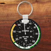 航空機の対気速度指示器飛行楽器 キーホルダー (裏面)