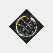 航空機の対気速度指示器飛行楽器 スタンダードカクテルナプキン (角)