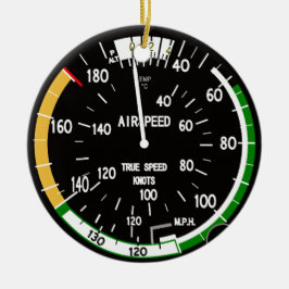 航空機の対気速度指示器飛行楽器 セラミックオーナメント