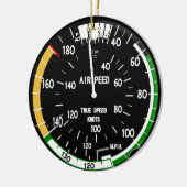 航空機の対気速度指示器飛行楽器 セラミックオーナメント (左)