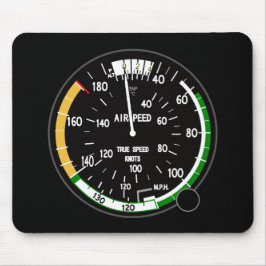 航空機の対気速度指示器飛行楽器 マウスパッド