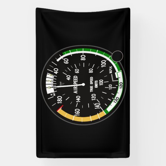 航空機の対気速度指示器飛行楽器 横断幕 (縦)