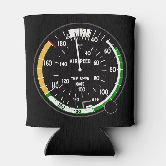 航空機の対気速度指示器飛行楽器 缶クーラー (裏面)