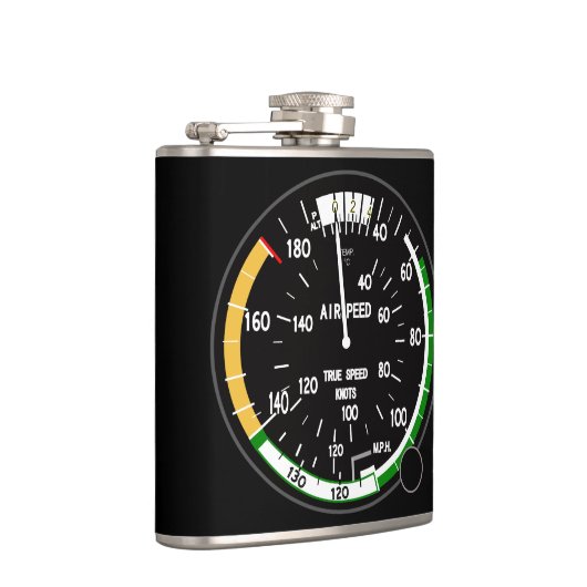 航空機の対気速度計 フラスク (右)