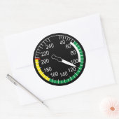 航空機の対気速度計 ラウンドシール (封筒)