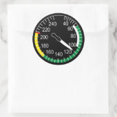 航空機の対気速度計 ラウンドシール (バッグ)