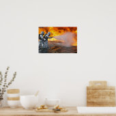 航空機の救助消防隊 ポスター (キッチン)