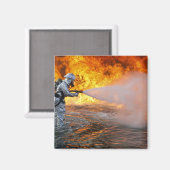 航空機の救助消防隊 マグネット (正面/裏面)