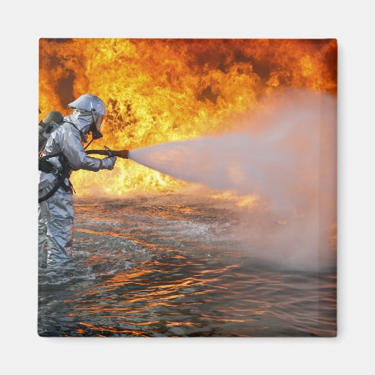 航空機の救助消防隊 マグネット (正面)