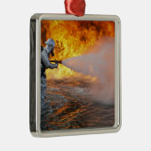 航空機の救助消防隊 メタルオーナメント (右)