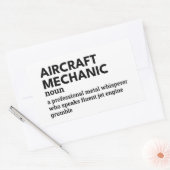 航空機の整備士定義 – 航空ユーモア 長方形シール (封筒)