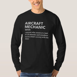 航空機の整備士定義 – 航空ユーモア Tシャツ