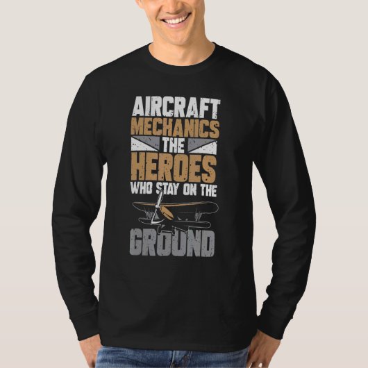 航空機の整備士 Tシャツ (正面)