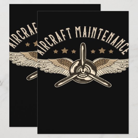 航空機の整備 |クールデザイン (正面/裏面)