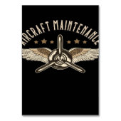 航空機の整備 |クールデザイン テーブルナンバー (裏面)