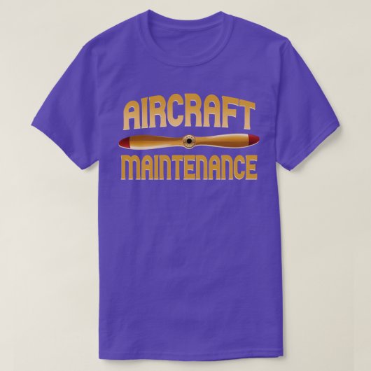 航空機の整備 Tシャツ (デザイン正面)
