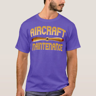 航空機の整備 Tシャツ