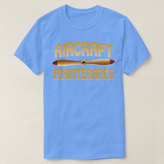 航空機の整備 Tシャツ (デザイン正面)