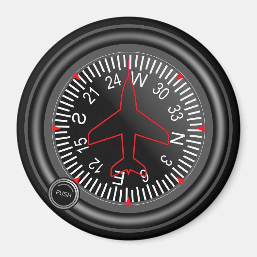 航空機の方向指示器 マグネット (正面)