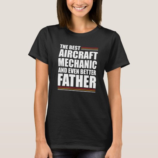 航空機の最高の整備士を改善し、さらに良いFa Tシャツ (正面)