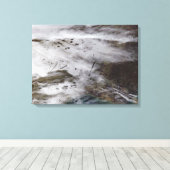 航空機の消散経路 キャンバスプリント (インサイチュ (ウッドフロア))